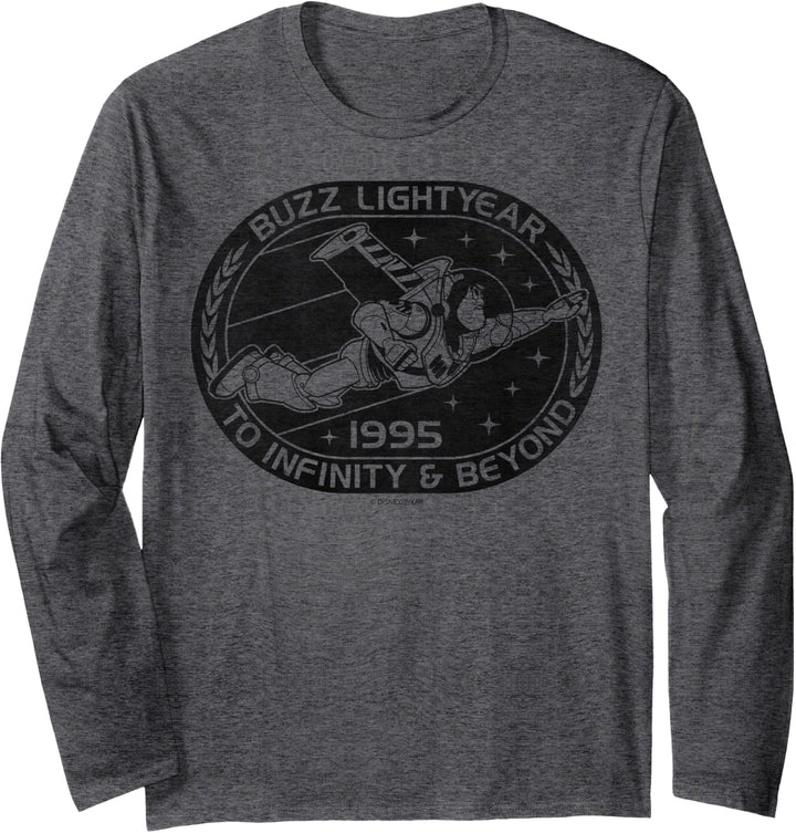 Disney Pixar Toy Story Buzz Lightyear Black And White 1995 Langarmshirt
