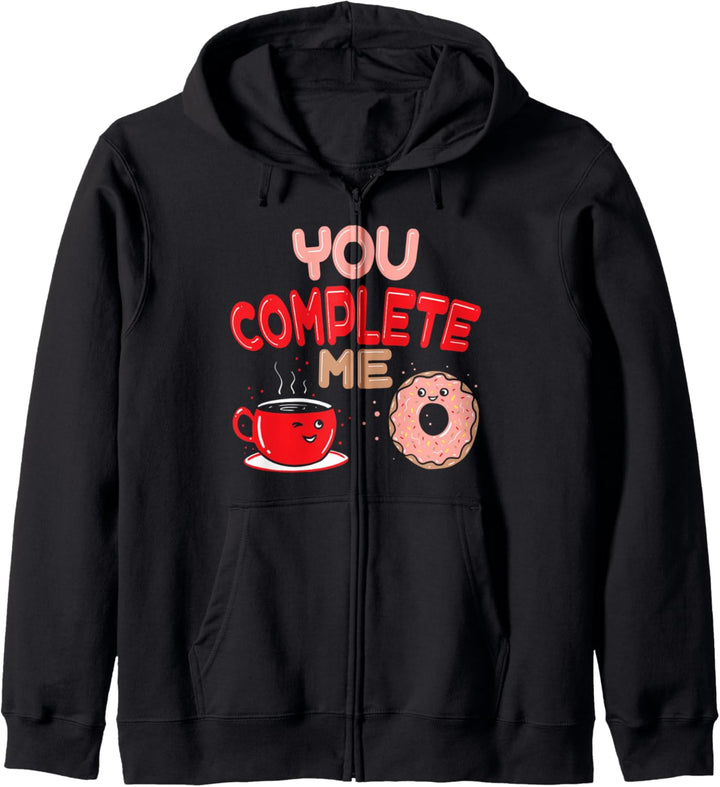 You Complete Me Kawaii Donut, Japanese Cat Donuts Kapuzenjacke