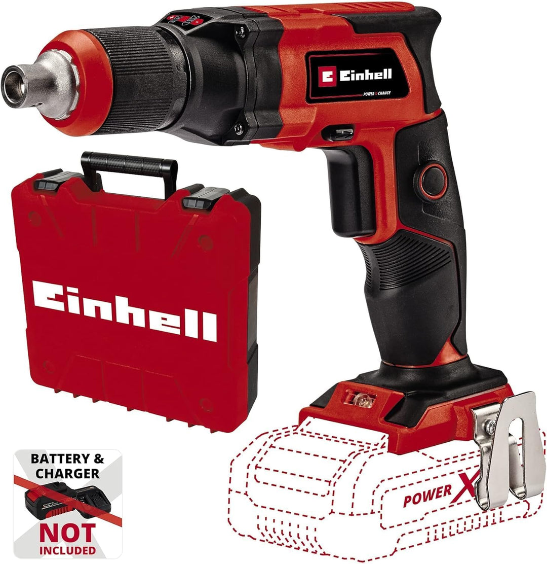 Einhell Akku-Trockenbauschrauber TE-DY 18 Li Power X-Change (Lithium-Ionen, 18 V, 4000 min-1, Tiefen