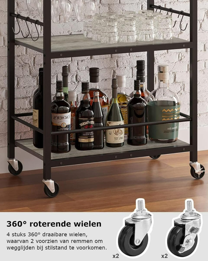 Hoppa! - Servierwagen - Multifunktional mit 6 S-Haken