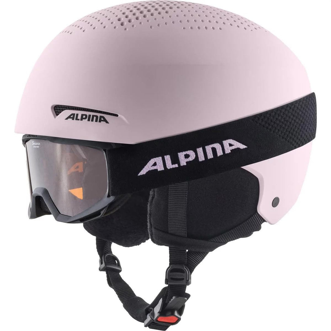 ALPINA ZUPO SET (+PINEY) - Hochwertiges, Sicheres & Robustes Set aus Skibrille & Skihelm Für Erwachs