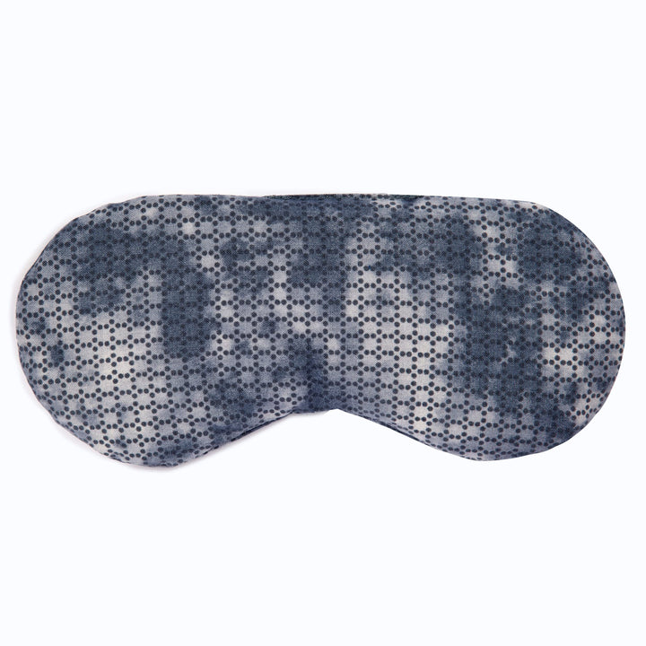 Augenkissen Leinsamen + Augentrost, zur Entspannung, zum Kühlen oder für Yoga - Farbe: used-look gra