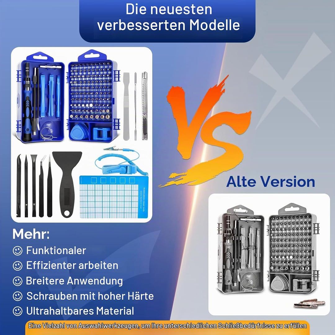Eventronic 132 in 1 Schraubendreher Set Feinmechanik, Mini Feinmechaniker Werkzeug Set, Werkzeug Set