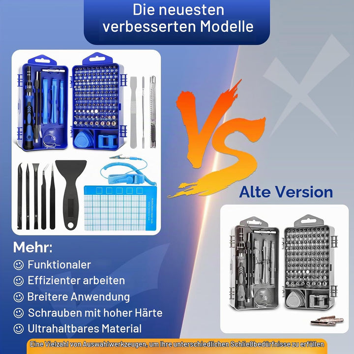 Eventronic 132 in 1 Schraubendreher Set Feinmechanik, Mini Feinmechaniker Werkzeug Set, Werkzeug Set