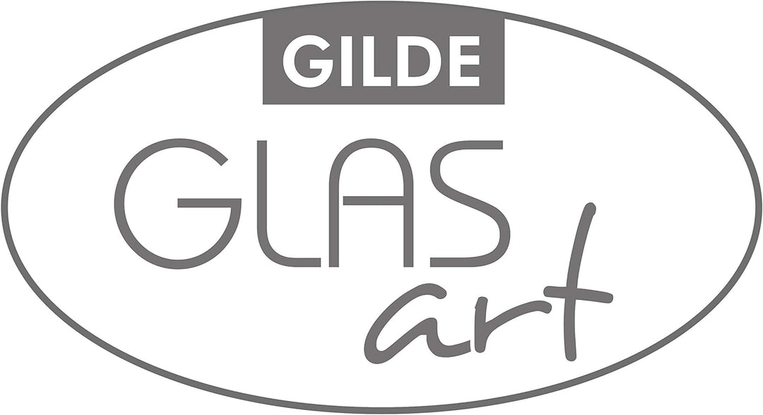 GILDE GLAS art Design Vase - Kunst Objekt - Glasvase - Blumenvase aus Glas H 31