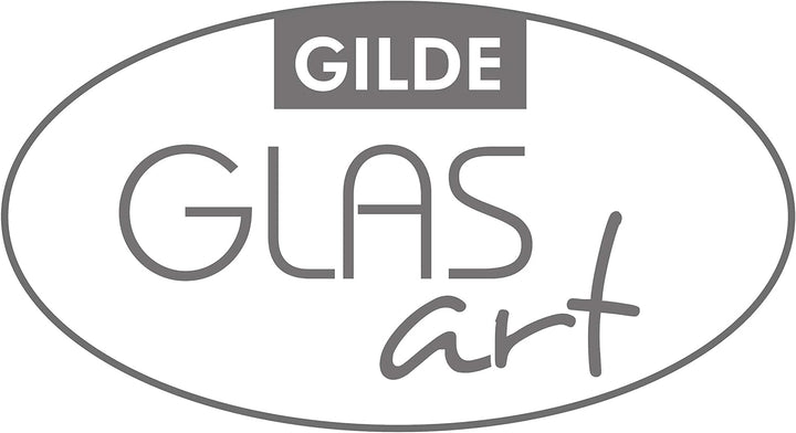 GILDE GLAS art Design Vase - Kunst Objekt - Glasvase - Blumenvase aus Glas H 31