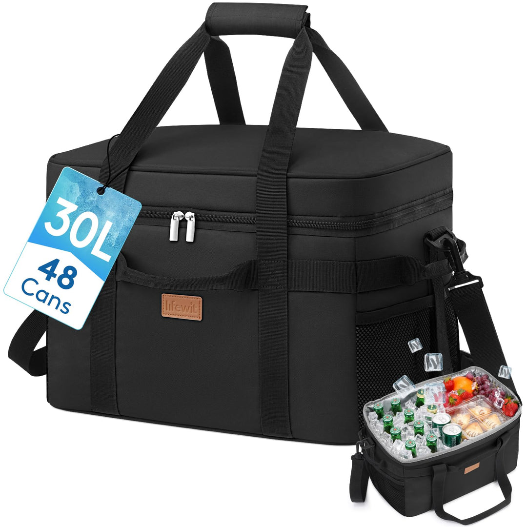 Lifewit Kühltasche 30L, Faltbar Picknicktasche für Essen & Getränke, Kühlbox Tragbare Eistasche für