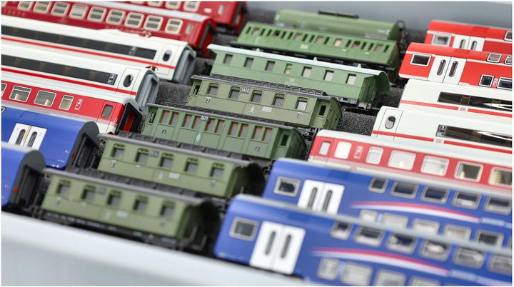 Feldherr Euro Box mit Zugliege für Modelleisenbahn - 7 Fächer für Spur TT
