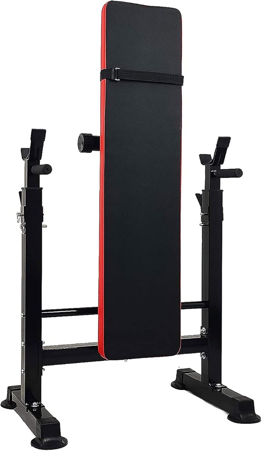 BalanceFrom Multifunktionale Workout-Station, verstellbare Olympische Trainingsbank mit Kniebeugenst