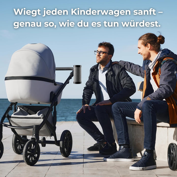 Kinderwagen Schaukler Elektrisch mit Licht – Automatischer Baby Rocker mit 3 Schaukelstufen, Leiser