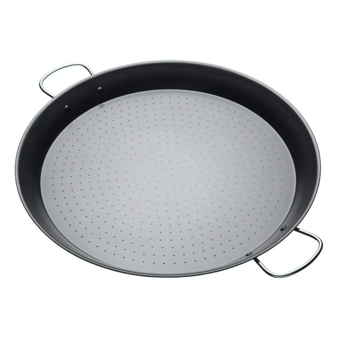 KitchenCraft World of Flavours Antihaft-Paella-Pfanne, Kohlenstoffstahl, 46 cm 46cm, 46cm