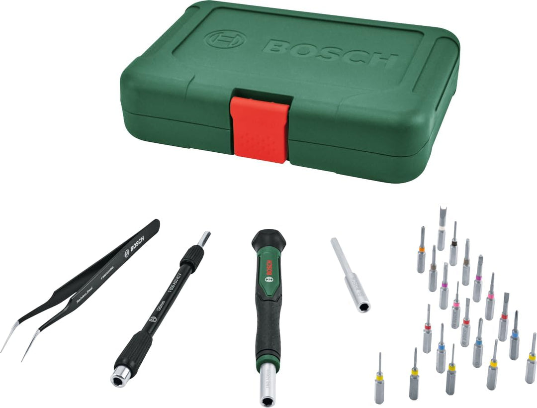 Bosch Präzisions-Bit-Schraubendreher-Set 24-teilig (Zubehör Handwerkzeug)