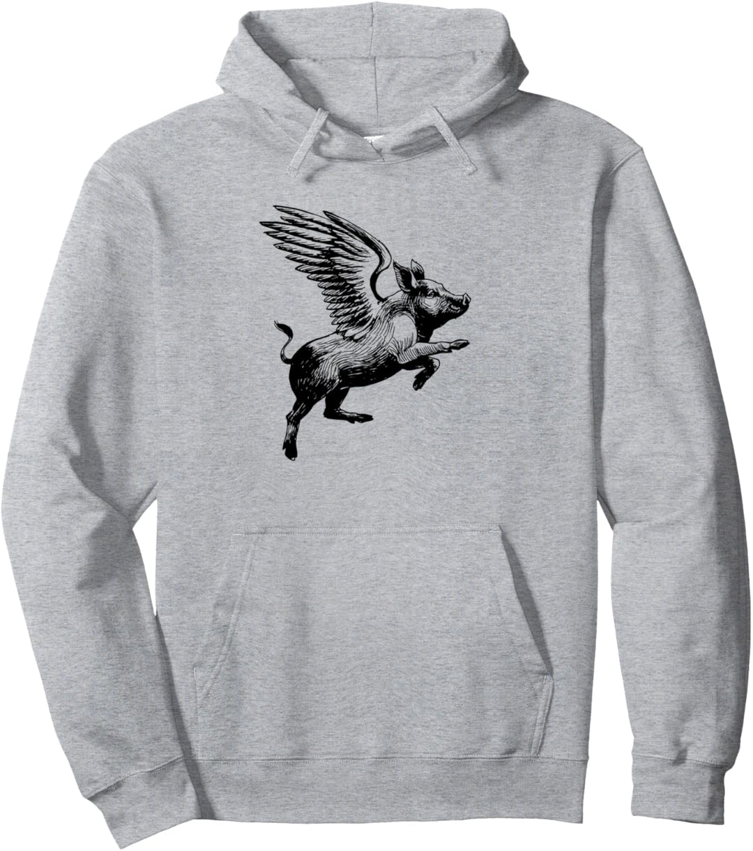 Liebe, wenn Schweine fliegen fliegen geflügeltes Schwein Pullover Hoodie