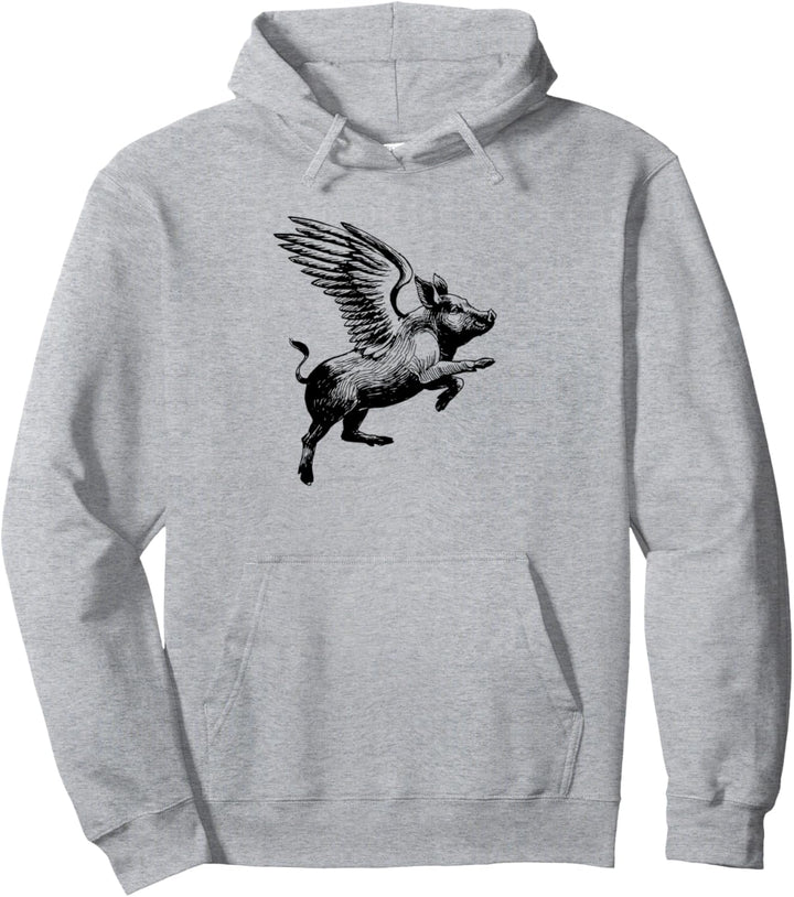 Liebe, wenn Schweine fliegen fliegen geflügeltes Schwein Pullover Hoodie