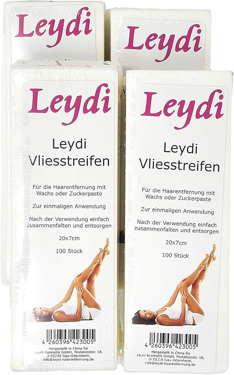 MEGA SPARANGEBOT 1200 Leydi Vliesstreifen - für die Haarentfernung mit Warmwachs und Zuckerpaste