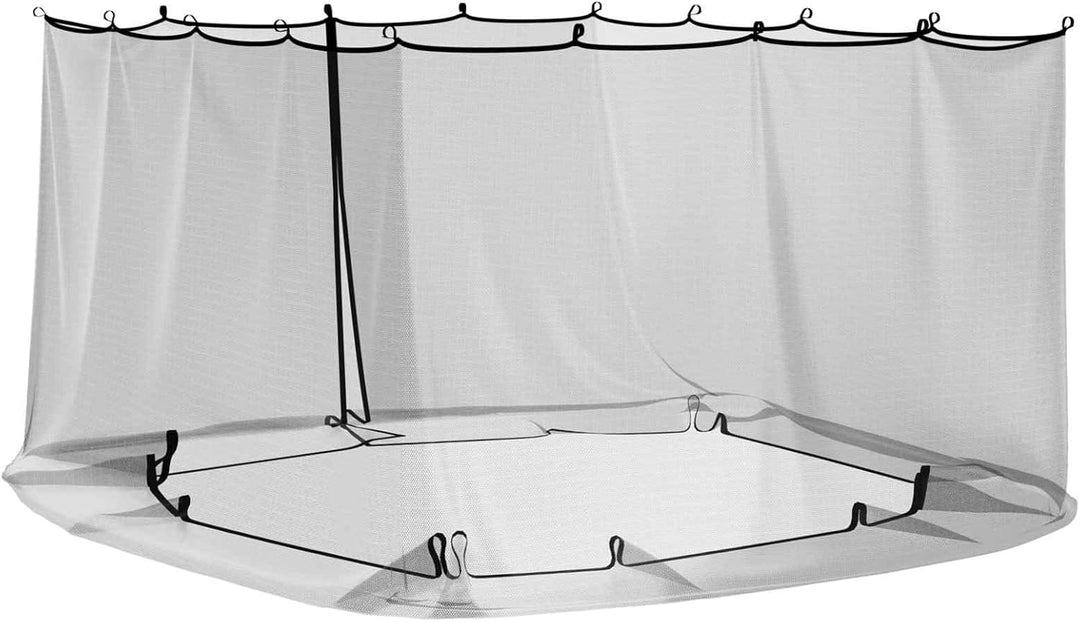 Gecheer Moskitonetz für Pavillon, atmungsaktives Polyester mit 220 Mesh Feingewebe und Reissverschlu