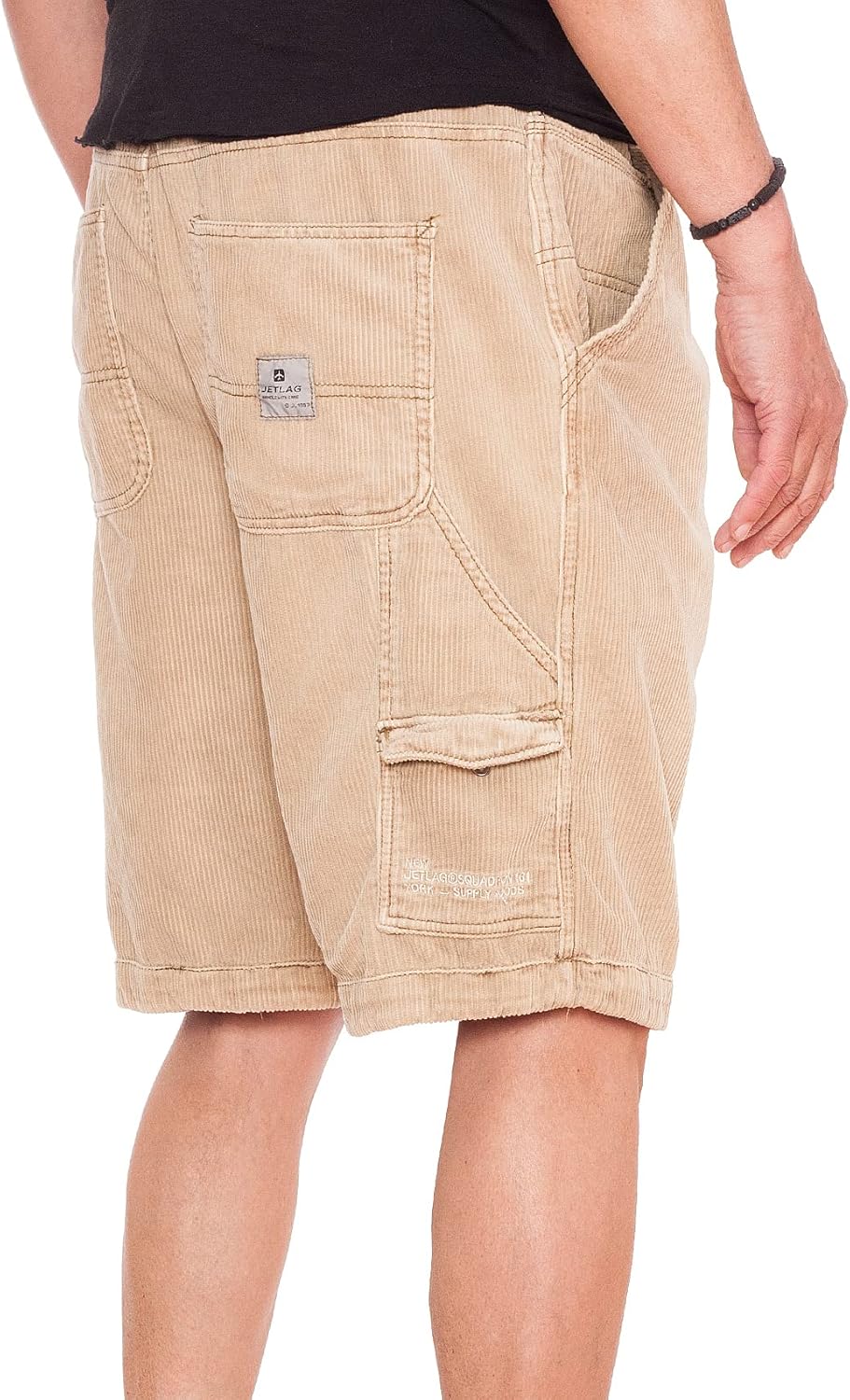 JET LAG Herren Cord Shorts im Worker-Style 33W Light Gold, 33W Light Gold
