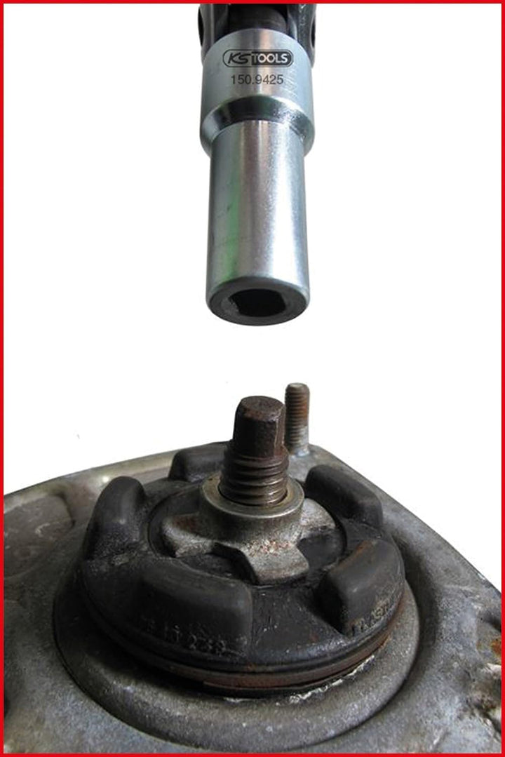 KS Tools 150.9425 Spezial Stossdämpfer-Gegenhalter-Werkzeug-Satz für Volvo, 2-tlg.