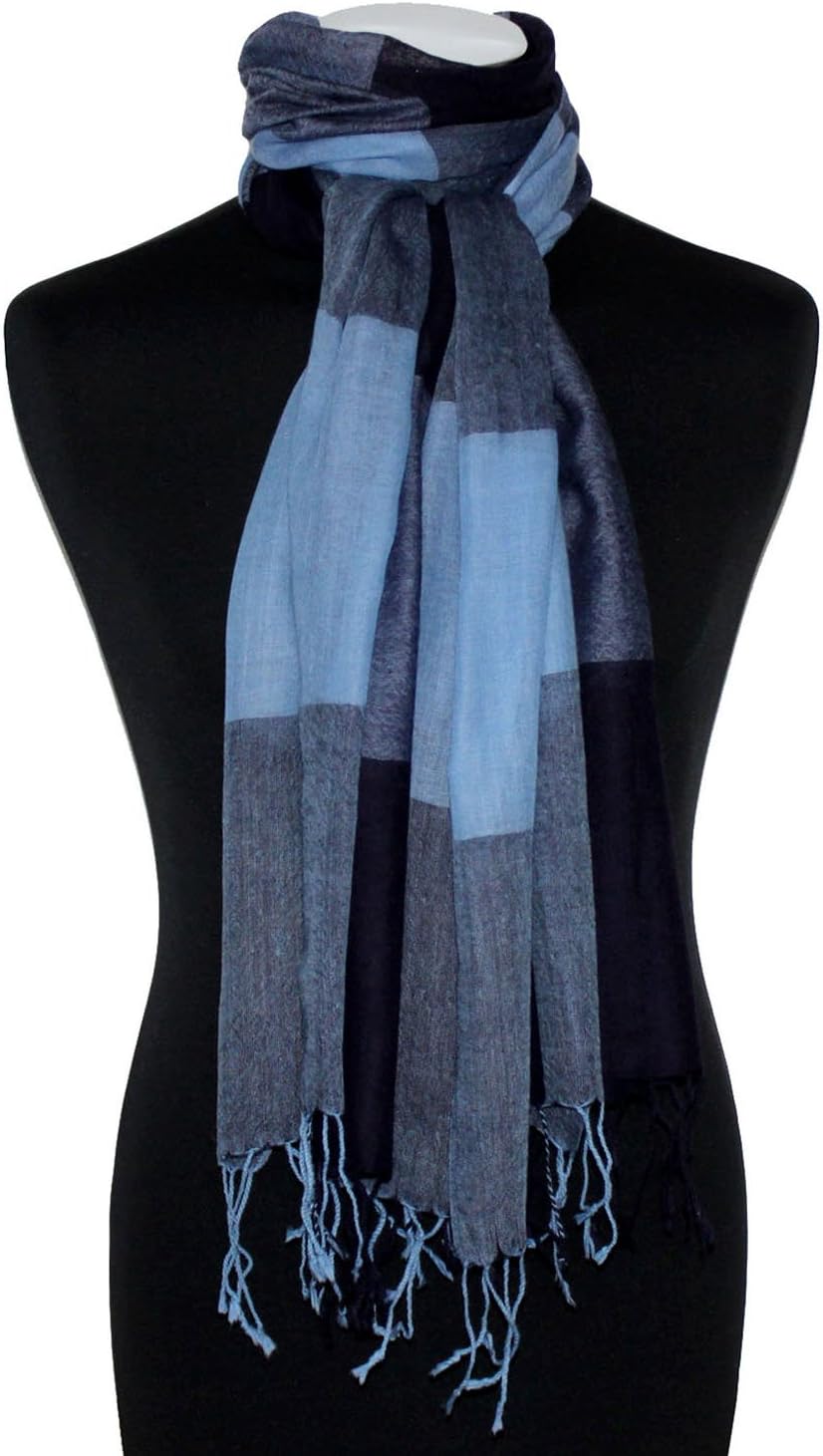 Lorenzo Cana Damen Pashmina Schal Schaltuch 50% Kaschmir 50% Wolle Stola Tuch Umschlagtuch Uni Damen