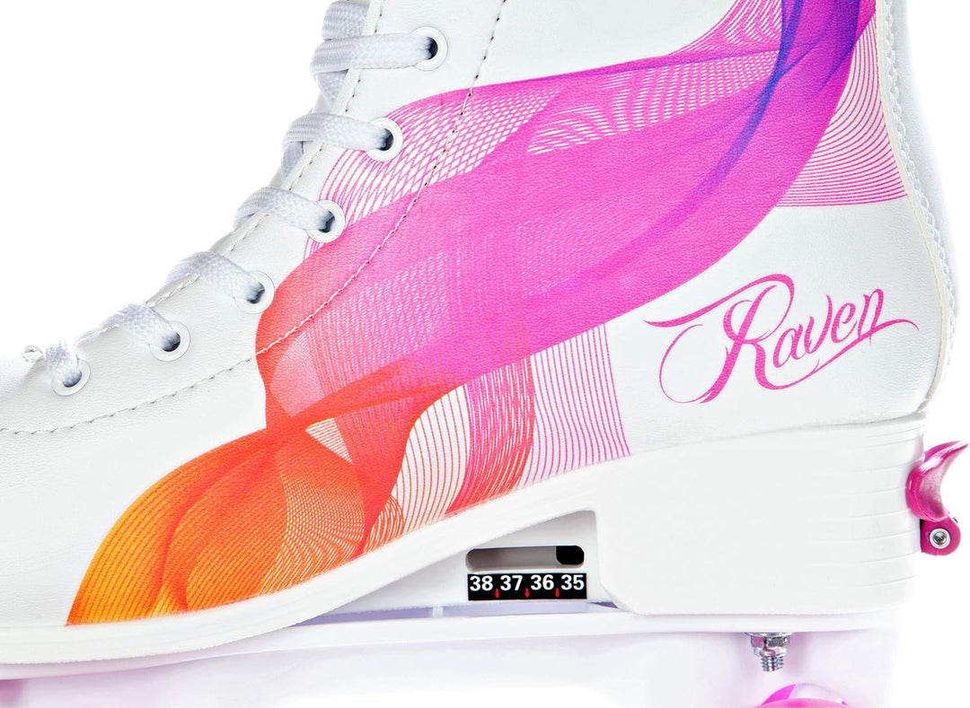 Raven Verstellbare Rollschuhe Roller Skates Trista/Serena - Kugellager Carbon Abec7 - SAS - Shock Ab