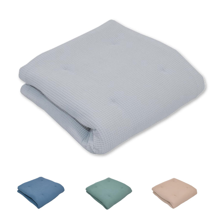 ULLENBOOM ® Baby Krabbeldecke 100x100 cm gepolstert in Grau (Made in EU) - Krabbeldecke für Baby mit