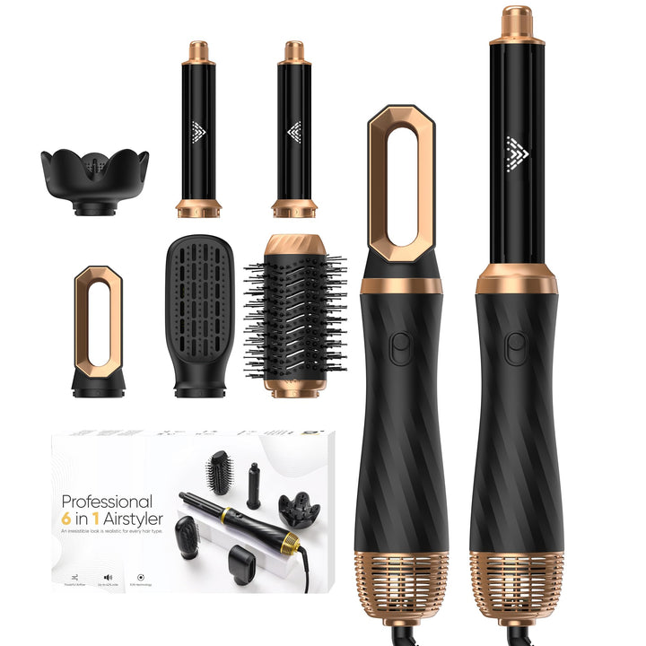 Airstyler Hair Styler Set 6 In 1 Haarstyler Mit Rundbürstenföhn Haarstyler Warmluftbürste föhn diffu