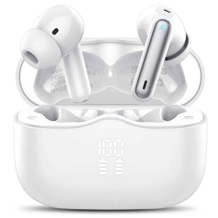 Kabellose Bluetooth Kopfhörer, in ear Kopfhörer Bluetooth 5.4 mit 4 ENC Noise Cancelling Mics, Tiefe