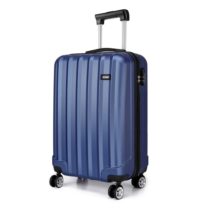 KONO Handgepäck Koffer Trolley ABS+PC Leicht Kabinenkoffer Reisekoffer mit 4 Rollen und Zahlenschlos