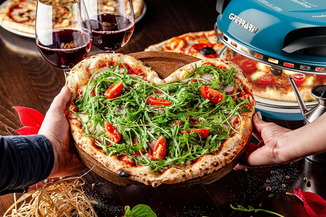G3 Ferrari G10006 Pizza Äussern Vergnügen, Ofen Pizza, 1200 W, 400°C, Felsen Feuerfest (durchmesser