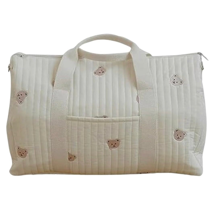 Krankenhaustasche für Mama, Kinderwagentasche, Reisetasche, Wickeltasche, cremeweiss, Leichte Tasche