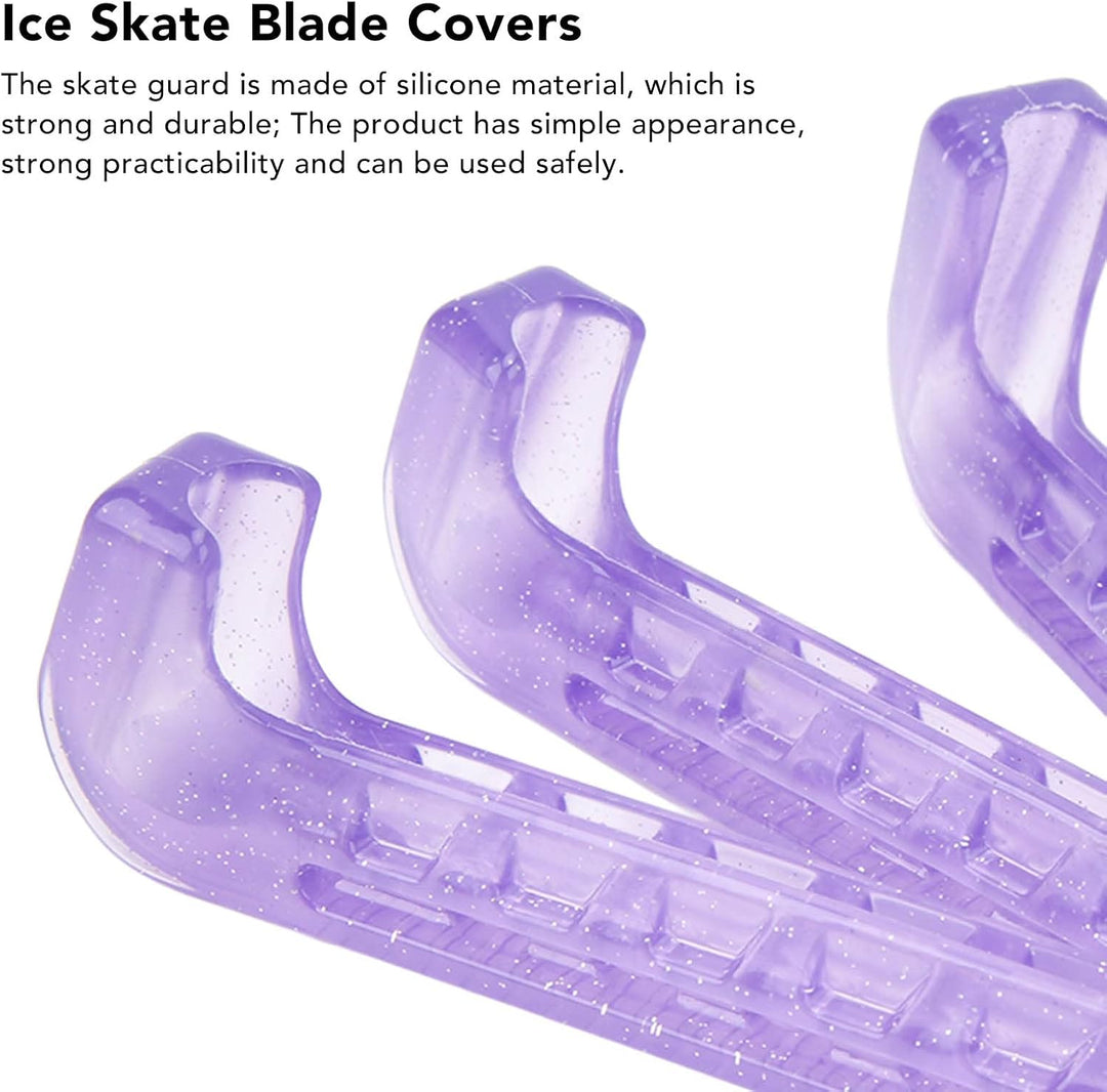 Zerodis Schlittschuh-Klingenschutz, Schlittschuh-Schutzfeder-Design für Hockey-Schlittschuhe Violett