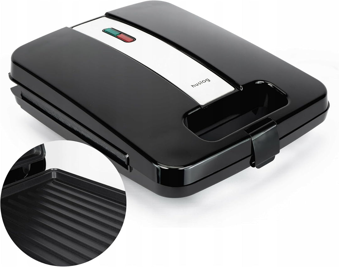 Sandwichmaker, Toaster, Für Sandwiches, Panini, Grill, 1400W, Schwarz