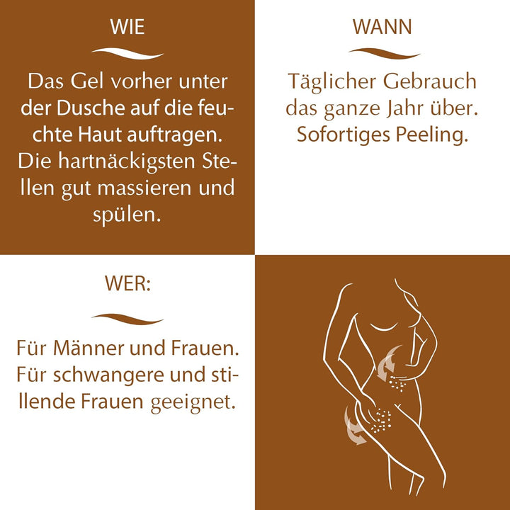 Elifexir Cacao Sense - Körperpeeling. Körperpeeling, Reduzierend, Straffend, Verbessert die Leuchtkr