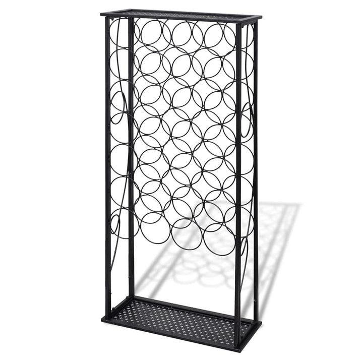 vidaXL Flaschenregal Flaschenständer Weinschrank Weinregal 28 Flaschen Metall 47.5 x 21 x 100 cm, 47
