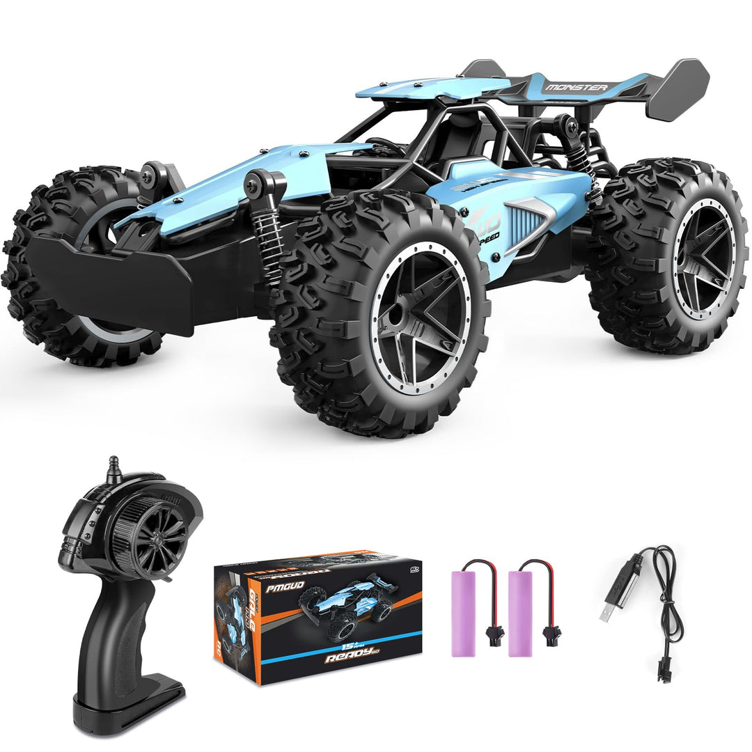 Pmgud Ferngesteuertes Auto, 2,4 GHz 1:18 Proportional 2WD 20+ km/h Hobby Offroad Monster RC Truck, w