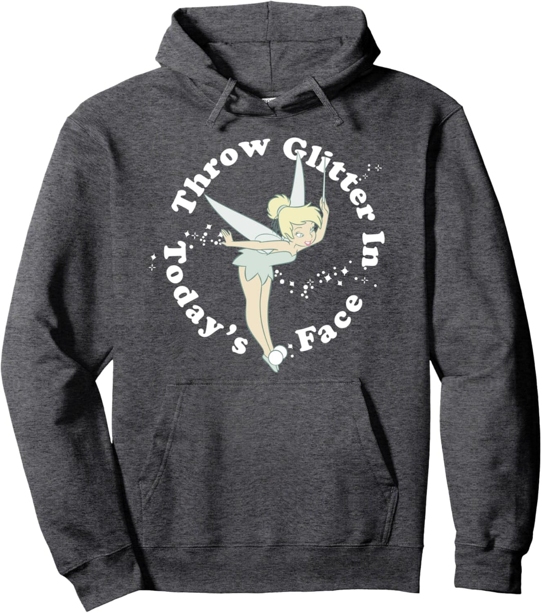 Disney Peter Pan Tinkerbell Throw Glitter In Today's Face Pullover Hoodie