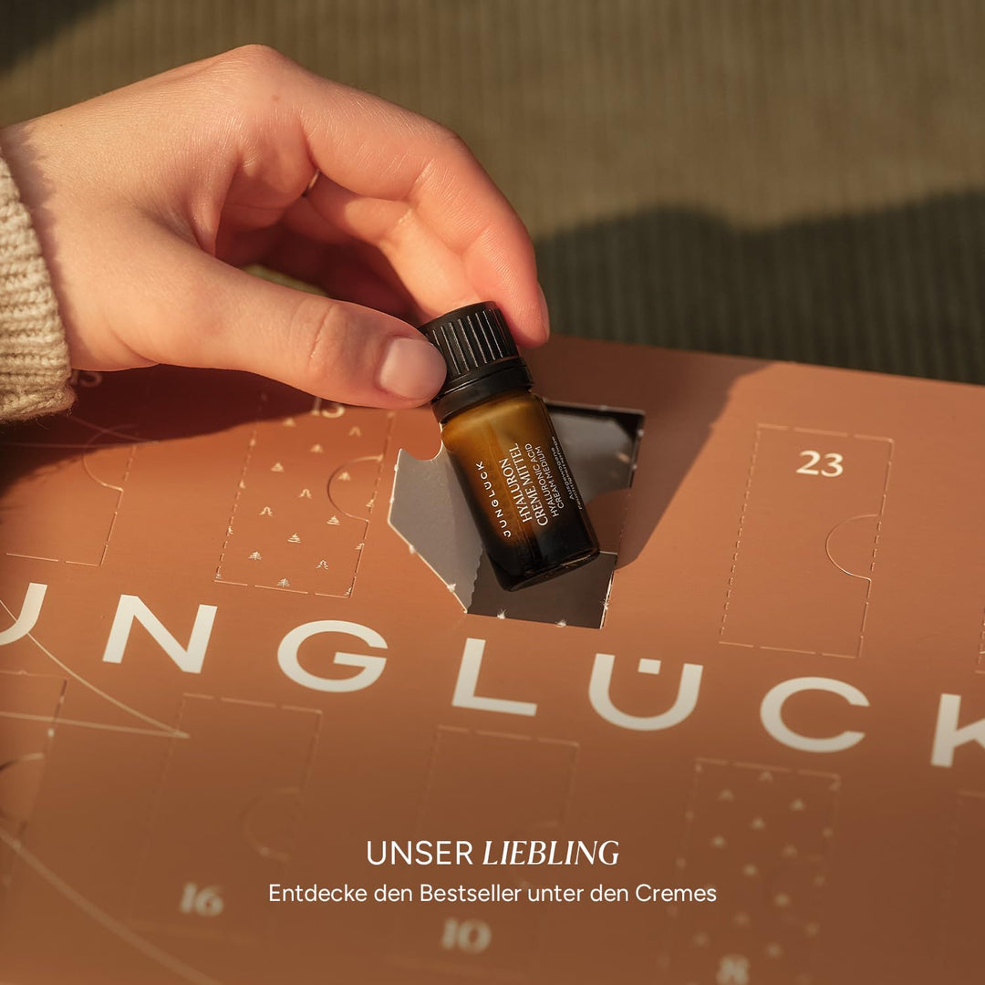 JUNGLÜCK Starter Adventskalender 2025 - Unser Beauty Weihnachtskalender um uns und unsere Produktvie