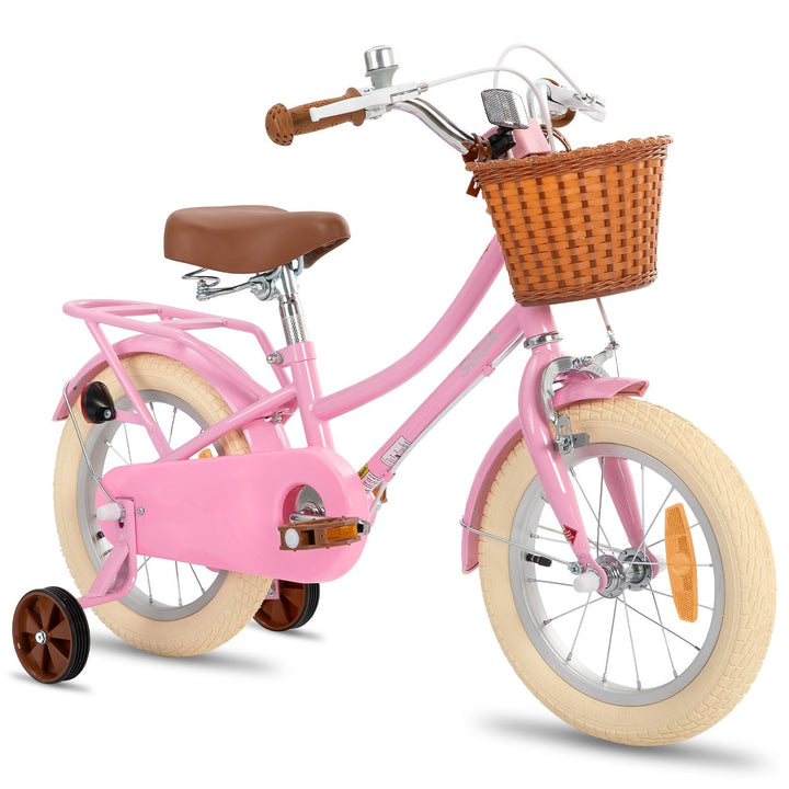 STITCH MANCHI 12/14/16/18 Zoll Kinderfahrrad mit Korb &amp; Stabilisatoren für 2-9 Jahre alte Mädchen &amp;
