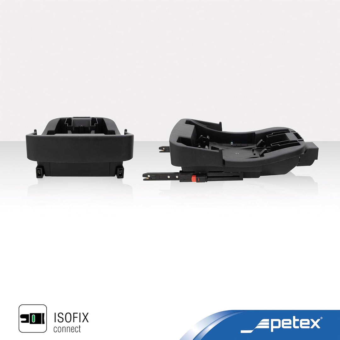 PETEX i-Size ISOFIX Basisstation passend für Babyschale/Autositz in schwarz, 1 Stück
