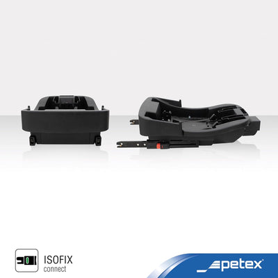PETEX i-Size ISOFIX Basisstation passend für Babyschale/Autositz in schwarz, 1 Stück