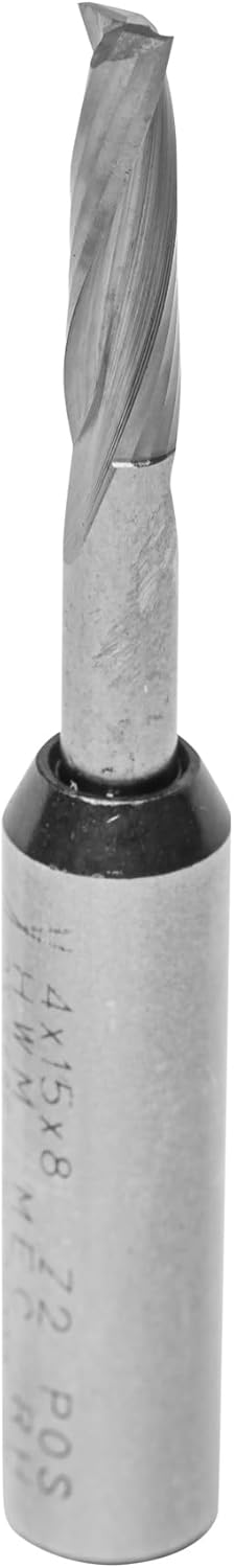 ENT 10022 Spiralnutfräser Premium VHW, Schaft (S) 8 mm, Durchmesser (D) 4 mm, NL 15 mm, GL 60 mm D=4