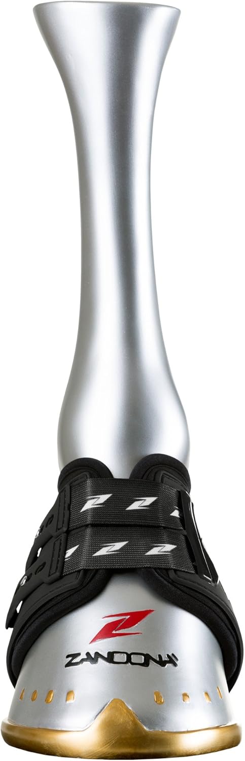 Zandonà Carbon Air Heel Schutzglocke für Pferde Taille L-XL Schwarz, Taille L-XL Schwarz
