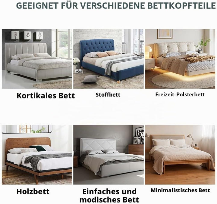 Caijin Bettkopfteil Hussen Bett Kopfteil Bezug, Weicher Strecken Samtstoff Staubdicht, Staubdichte S