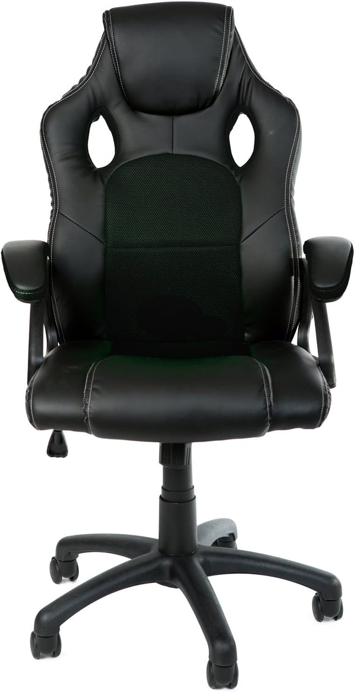 Gamer Stuhl Gaming Schreibtischstuhl Chefsessel Bürostuhl Ergonomisch, Schwarz, 9 Farbvarianten, gep