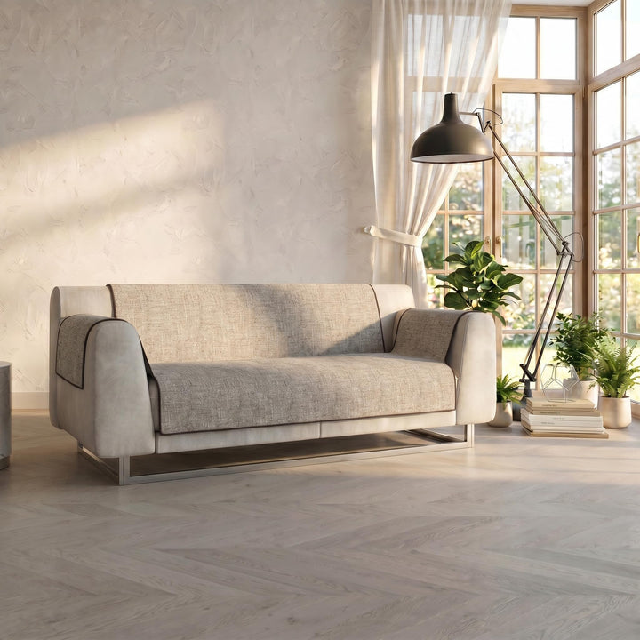 Komfort-Antigleiten-Sofa-Decke,3 Plätze, Braun 3 Plätze Braun, 3 Plätze Braun