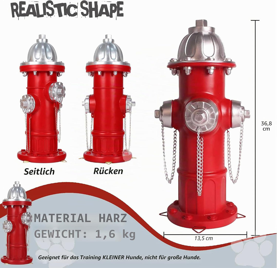 Prefdo Hunde-Feuer-Hydrant-Pfosten, Pee Post Trainingsstatue, für drinnen und draussen, Feuerhydrant