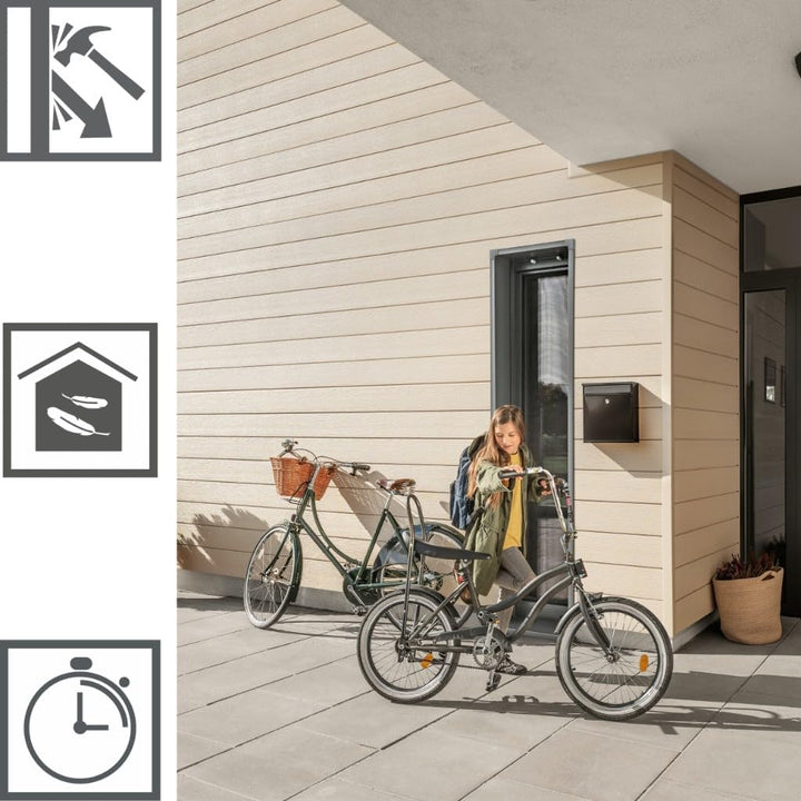 VOX KERRAFRONT Aussenecke 3M für Fassadenpaneele, 3M, Weiss, Hochwertige, pflegeleichte PVC-Paneele