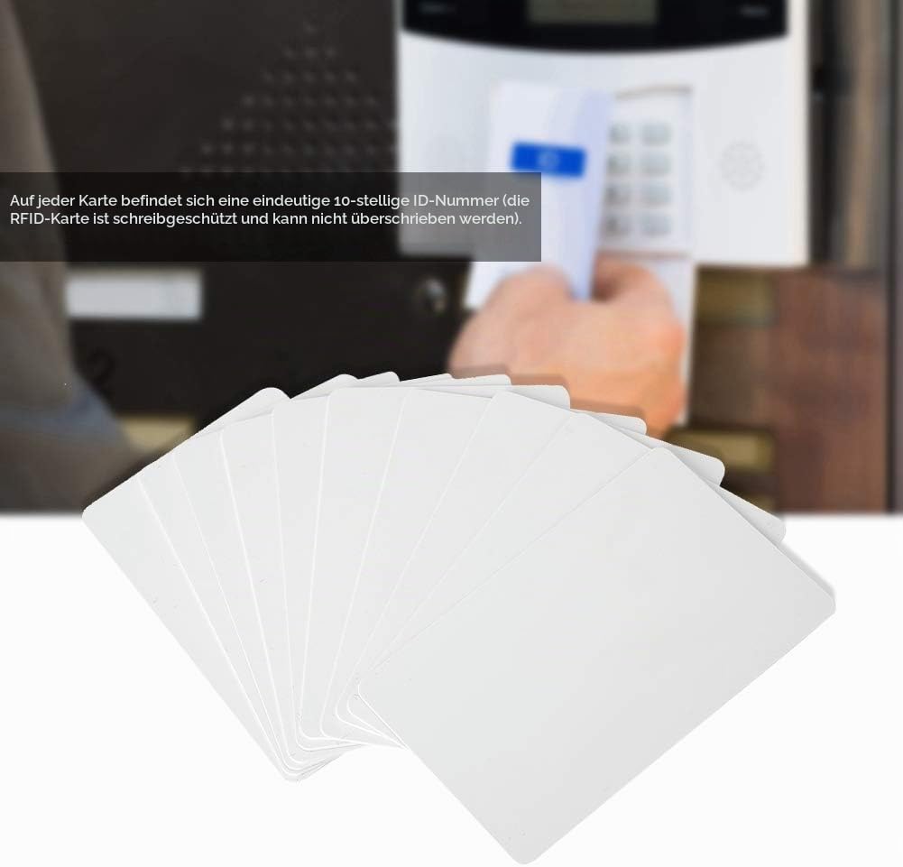 100 x RFID Karte Keycard/Schlüsselkarte 125KHz, EM4100 Smart Access Card, Classic RFID Proximity Sch