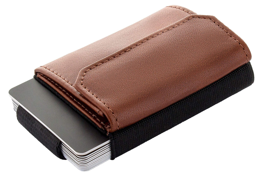 Jaimie Jacobs Minimalist Wallet Nano Boy Pocket Mini Geldbörse aus Textil mit Zugband schmaler Karte