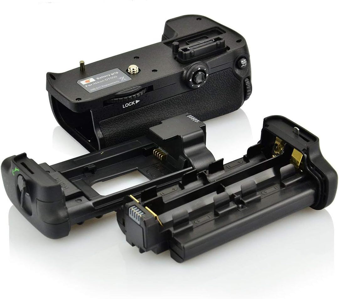 DSTE MB-D11 Batteriegriff + 2X EN-EL15 Batterie + USB Ladegerät Kompatibel für Nikon D7000